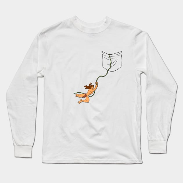 Pocket tarzan Long Sleeve T-Shirt by Vezzia